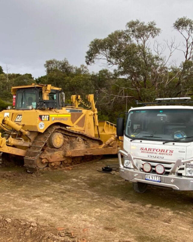 Mobile machinery breakdown repairs by Sartori's Mechanical Services in Geelong