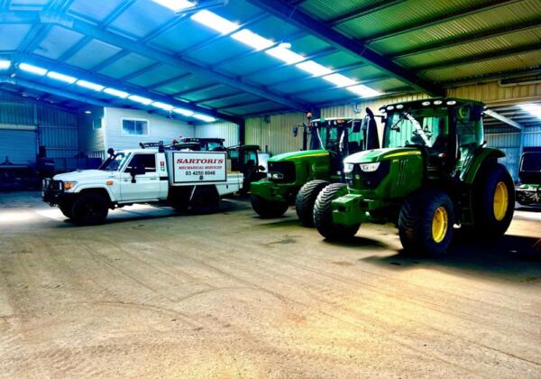 Sartori's Mechanical Services tractor service and repair in Anakie