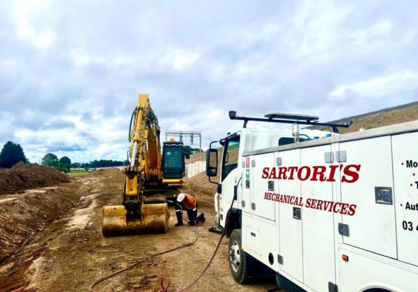 Sartori's Mechanical Services perfoms excavator bucket repair in Mount Duneed